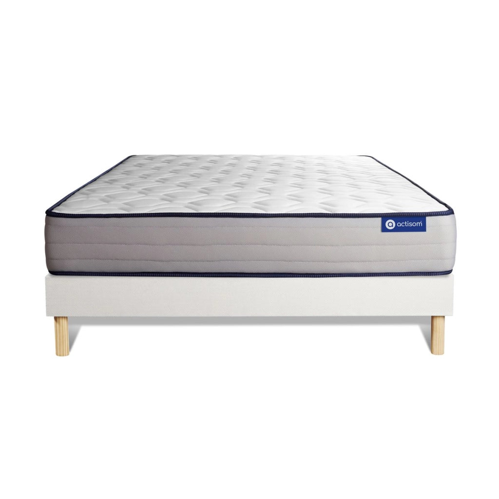 Kit rete e materasso matrimoniale Actilatex form 150x200cm - Spessore : 22cm - Lattice e memory foam - rigido