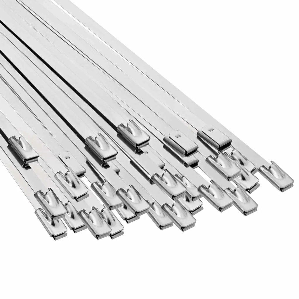 Fascetta per Cavi 50 pz 4,6 x 350 mm Argento 42029298