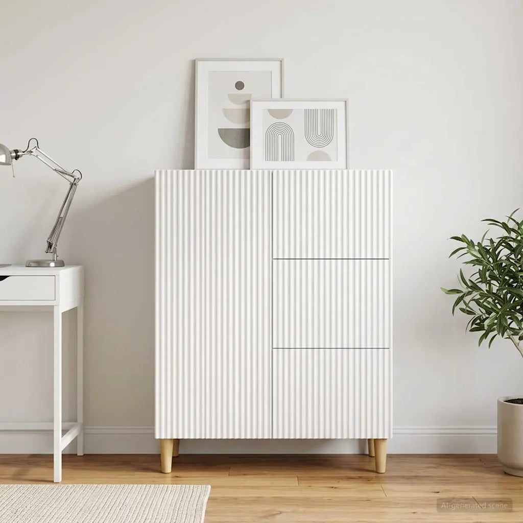Credenza Bianco 66 x 34,5 x 90 cm Legno ingegnerizzato 894625