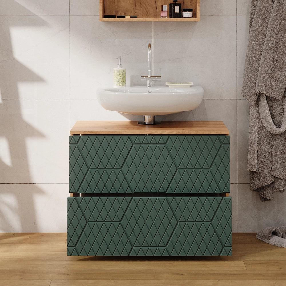 Vicco Mobiletto Verde 41 cm con 2 cassetti