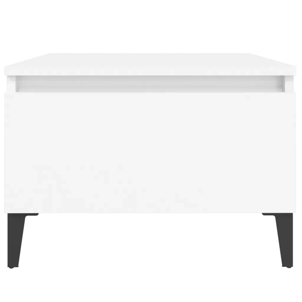 Tavolini Bianchi 2pz 50x46x35 cm in Legno Multistrato 819517