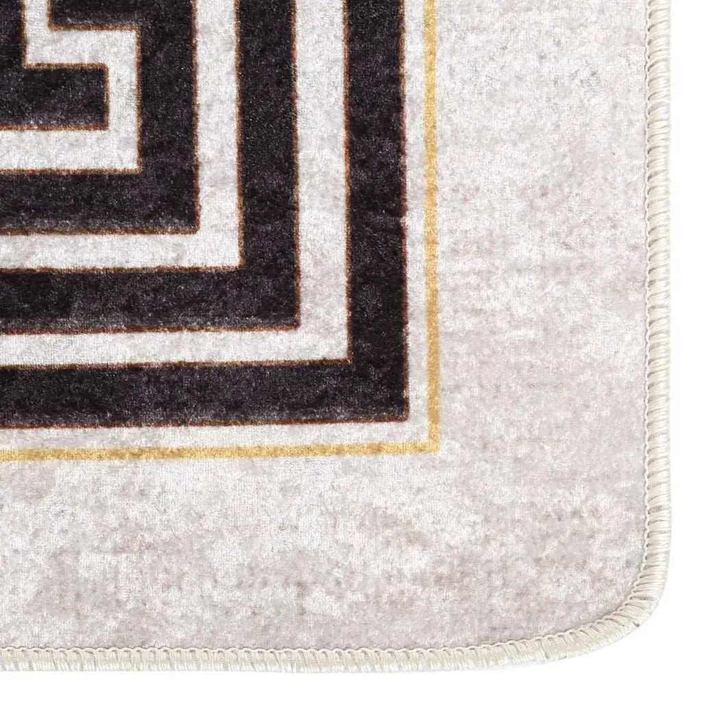 Tappeto Lavabile 160x230 cm Beige Chiaro 337949