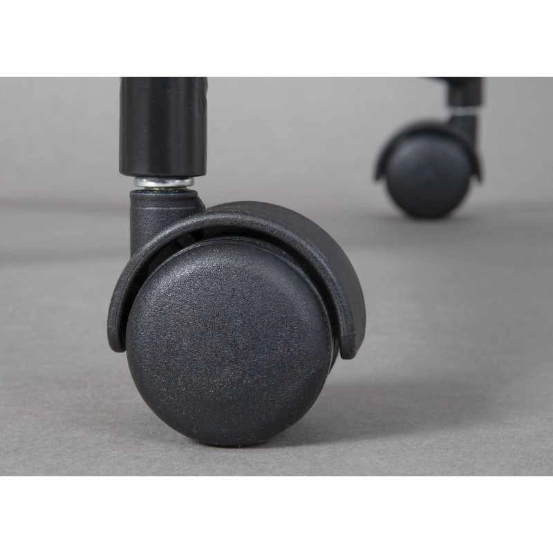 Poltrona Inter Link girevole ed elevabile con ruote grigio