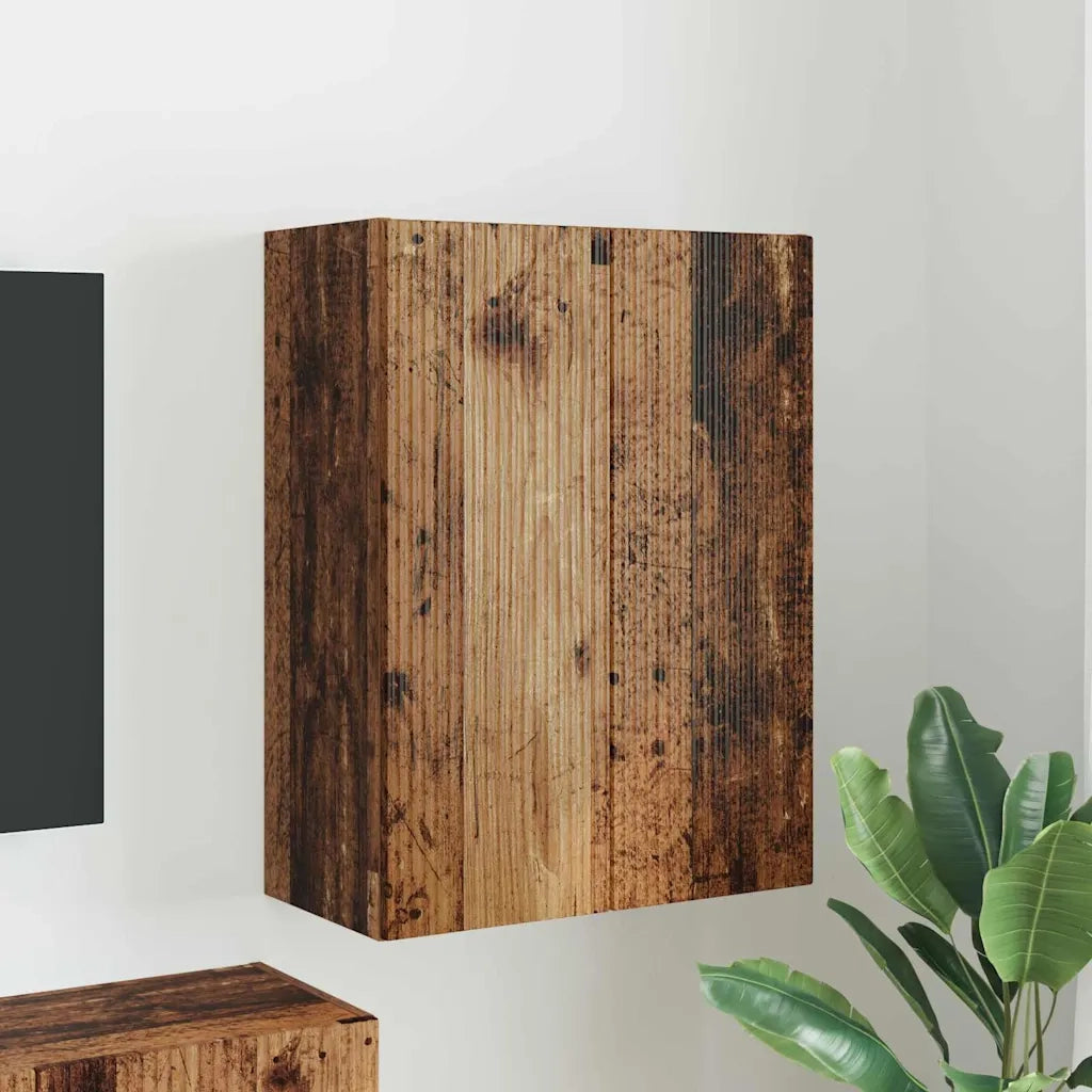 Mobile TV da Parete | Armadietto TV | Mobile Porta TV Legno vecchio 59,5 x 31 x 80 cm