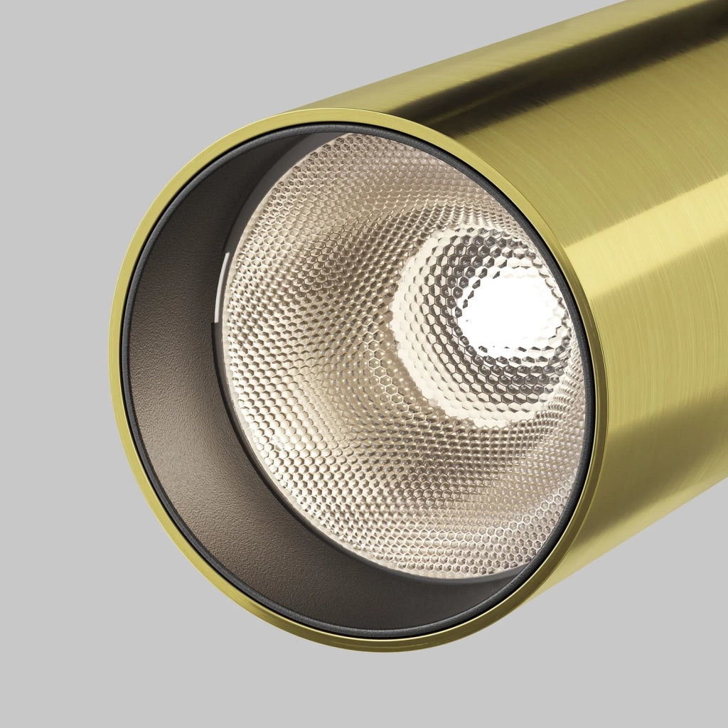 Maytoni Lampada da soffitto moderna FOCUS LED 1 luce LED integrato ottone alluminio