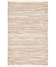 Tappeto NATURAL BEIGE cm.55x110 tinta unita effetto naturale 100% cotone, tappetino bagno stuoia cucina multiuso lavabile in lavatrice