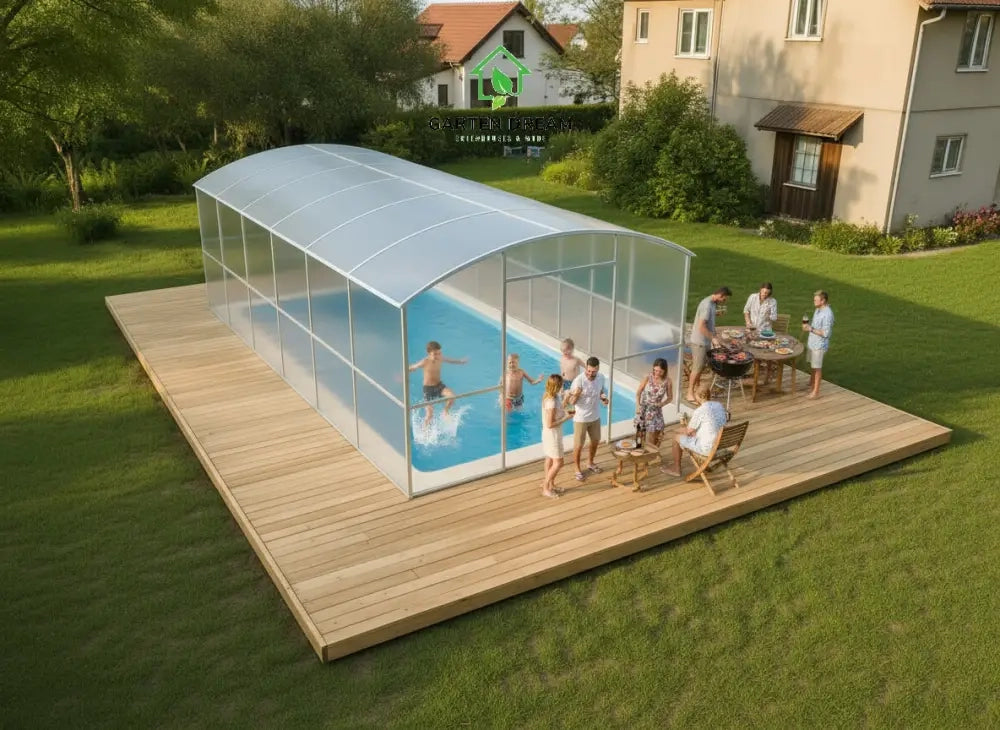 Copertura per Piscina Garten Dream LAGUNA 3x6 m con Policarbonato 6 mm