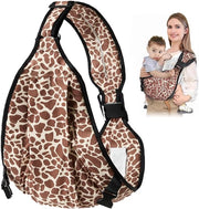 Zak da adattiva, respirante, regolabile, avvolgibile, Ideale per neonati e bambini fino a 20 kg, stampato a tema leopardo