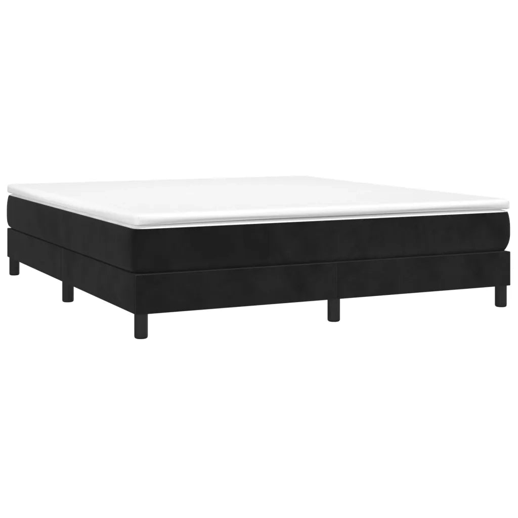 Struttura Letto a Rete a Molle Nero 180x200 cm in Velluto 3120786