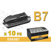 Kit 10 Attacchi B7 Per Spazzole Tergicristallo S985 Flat e T191 Ibrida Lexus NX200 NX300H Landrover Toyota Alpha