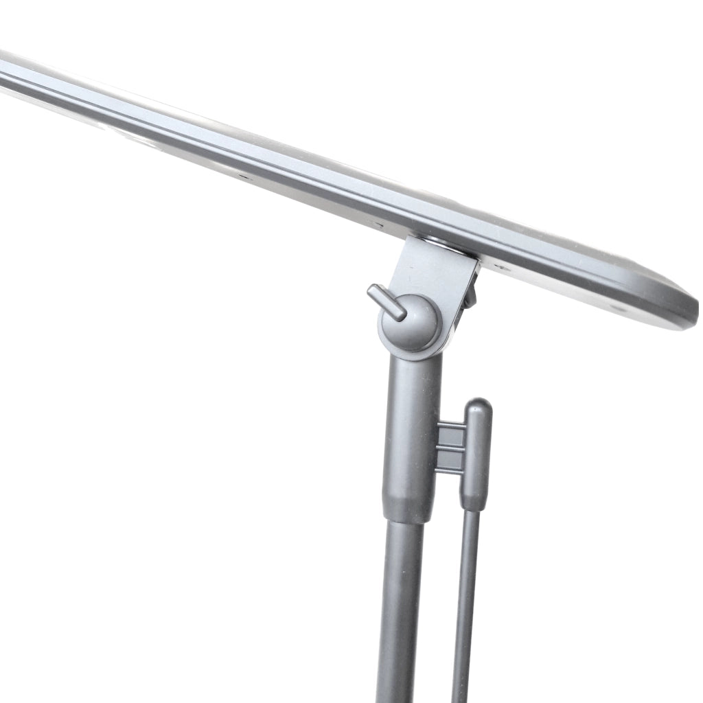 Lampada da scrivania LED dimmerabile USB argento Polux