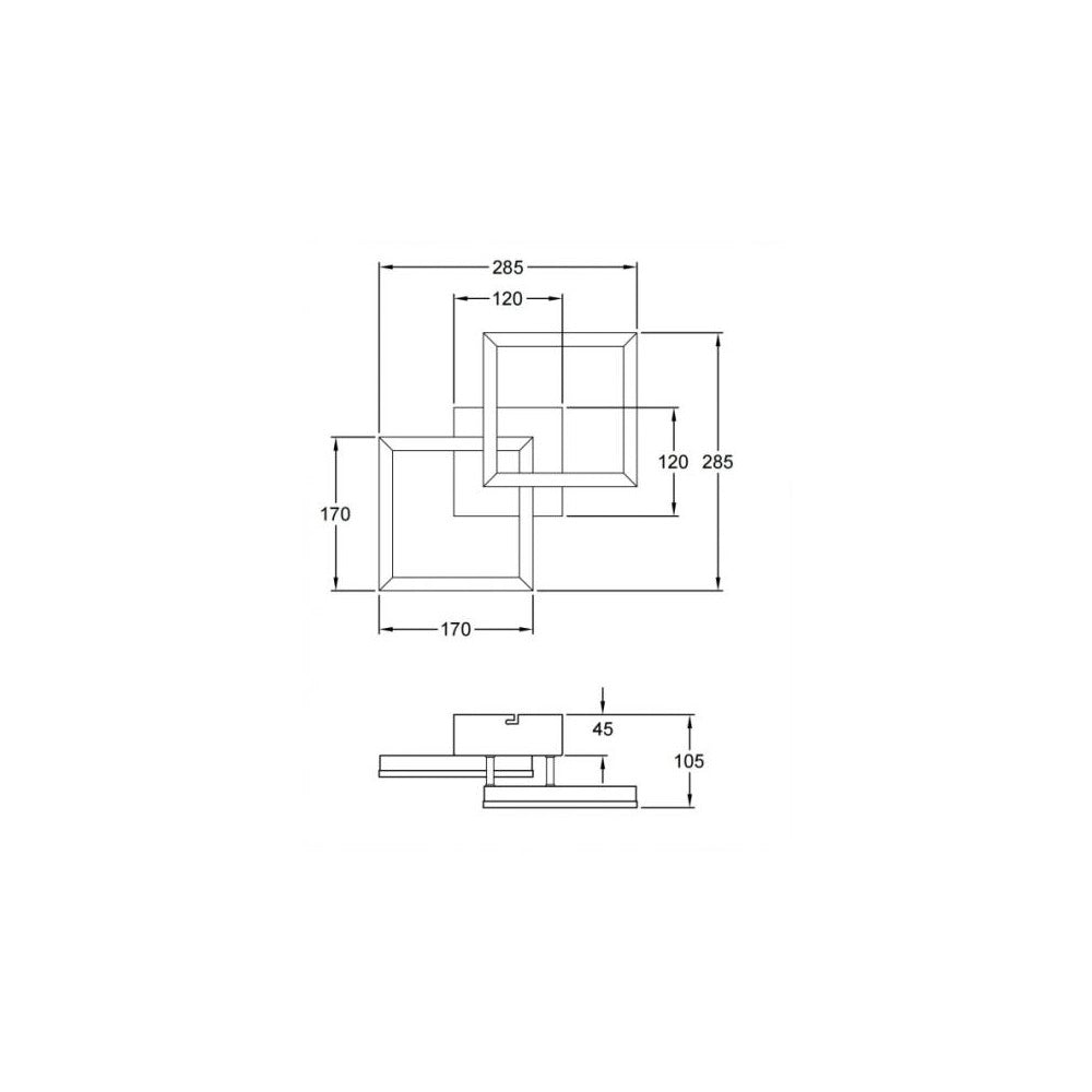Plafoniera BARD a led moderna 21W oro opaco 3394-28-225 Fabas Luce