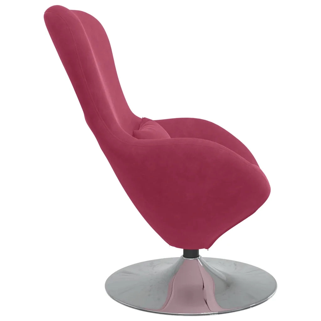 Poltrona uovo Rosso Vino Velluto 42002729