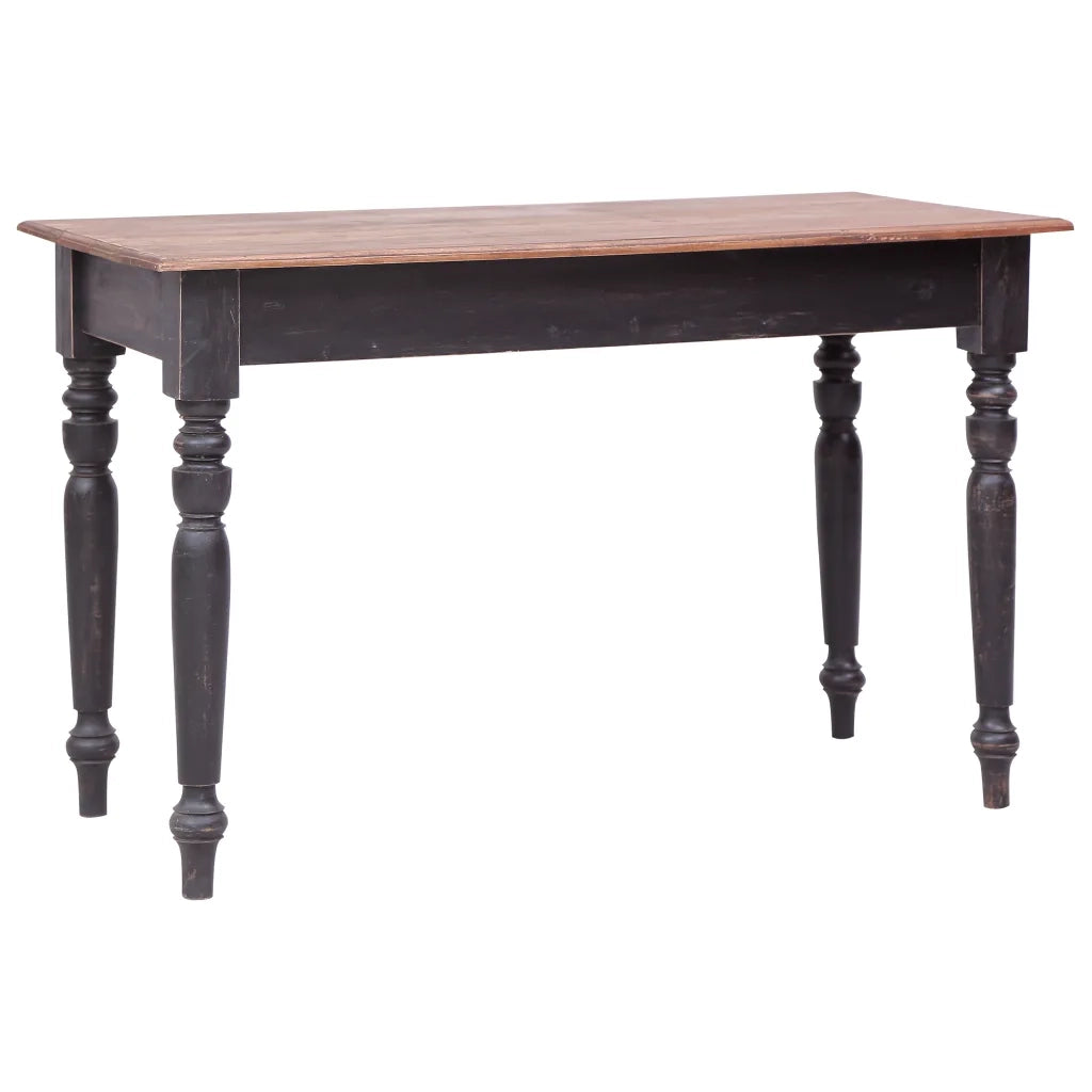 Scrivania con 3 Cassetti 117x57x75 cm Legno Massello di Mogano 283907