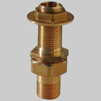 RACCORDO DIRITTO PER CASSONI IN OTTONE  2     MADE IN ITALY