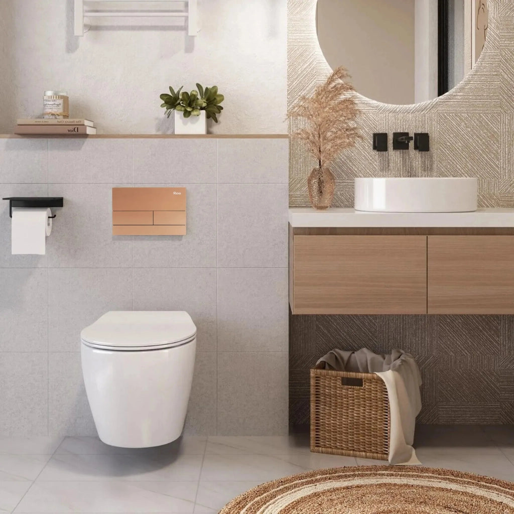 Telaio Wc Da Incasso K011a-q Rea T Brush Copper/rose Gold