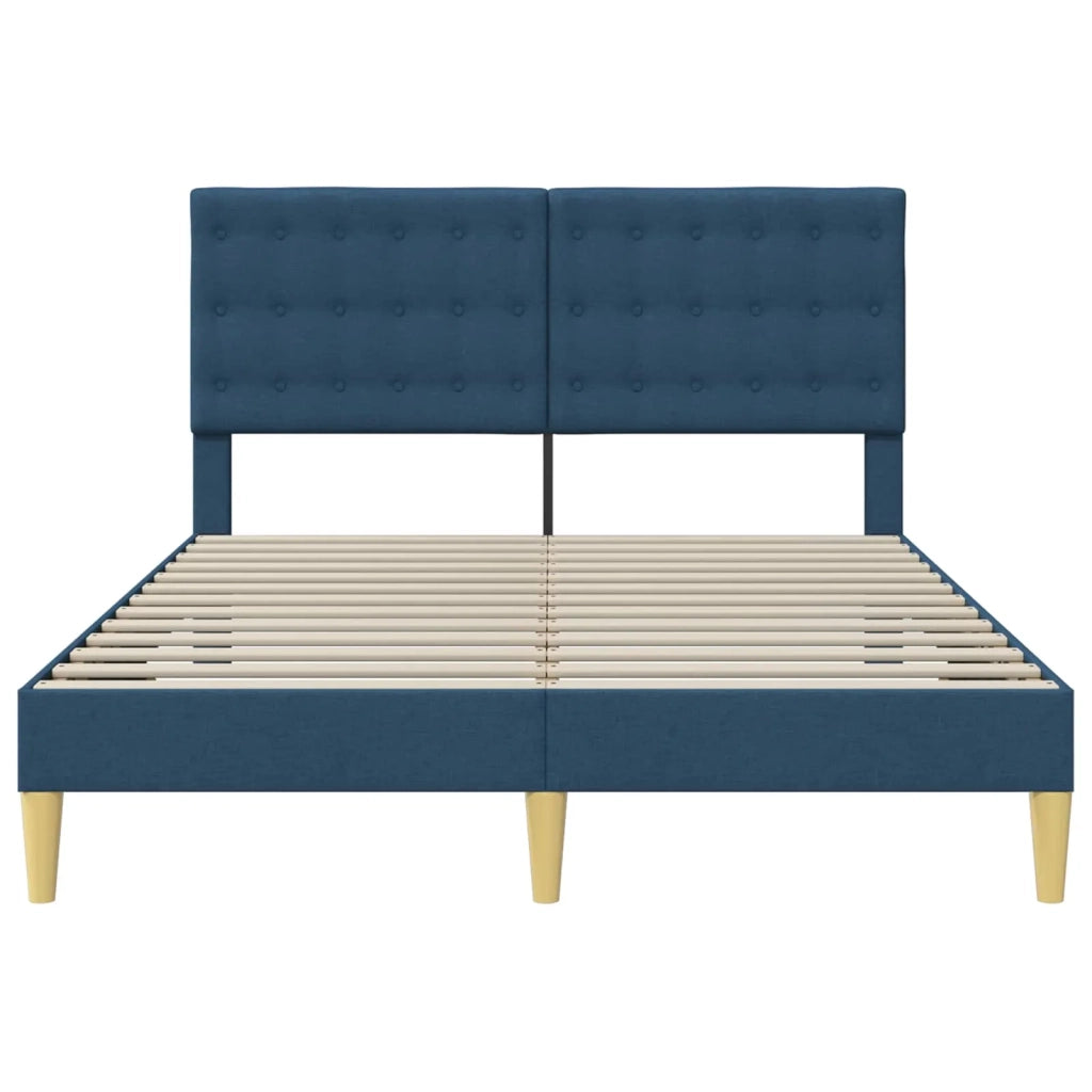 Struttura del letto con testiera-Giroletto Blu 120 x 200 cm Tessuto 795786