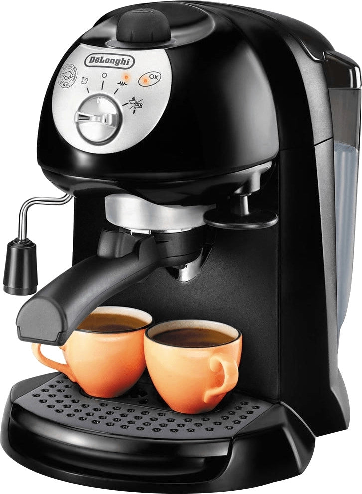 De’longhi ec201cd.b - macchina da caffè manuale espresso e cappuccino, polvere e cialde e.s.e., 1l, 1100w, nero - 0132151089