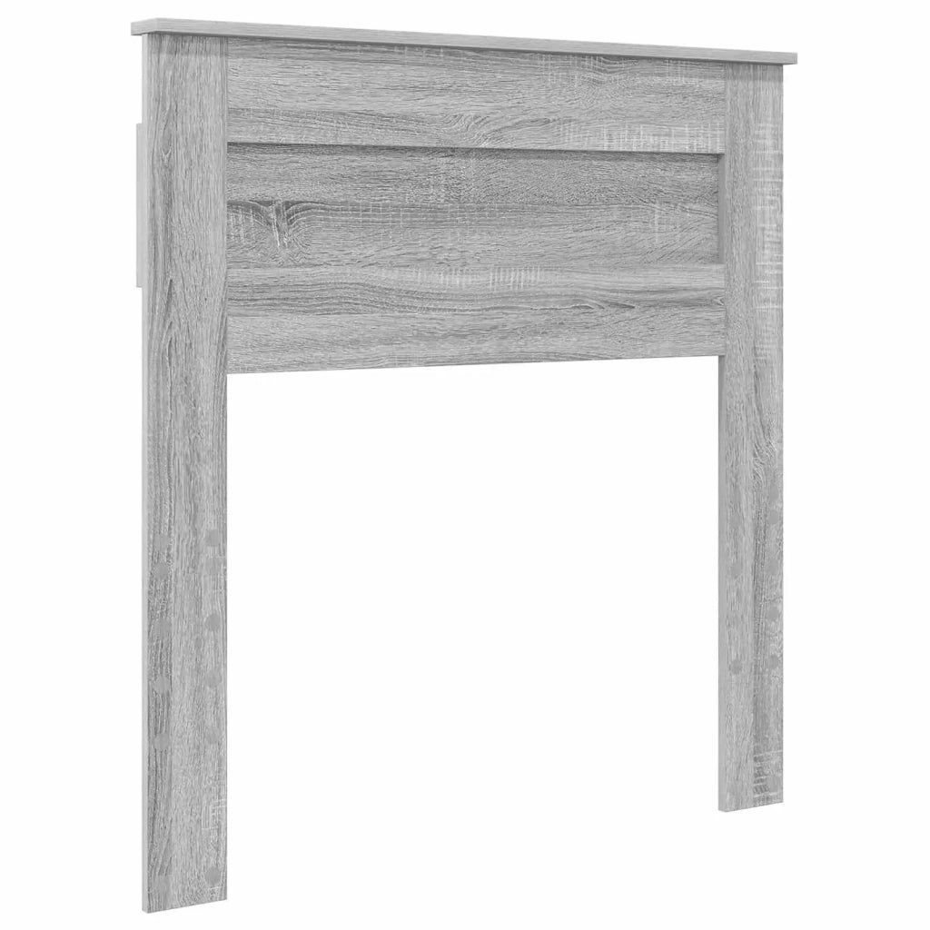 Struttura del letto-Giroletto Grigio Sonoma e Argento 75 x 190 cm 953297