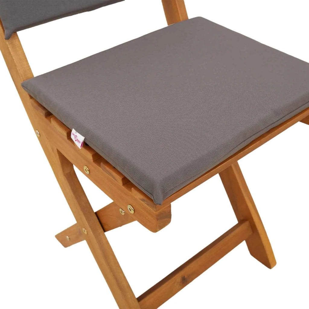 Sedie Bistro da Giardino 8 pcs Grigio Scuro 38 x 46 x 85 cm 3416296