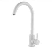 Trade Shop - Rubinetto Per Lavello Cucina A Canna Alta Bianco Miscelatore Per Lavandino 79830 -