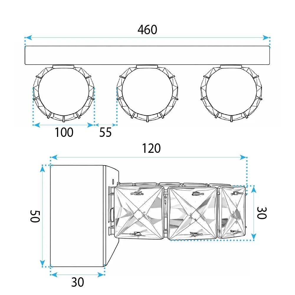Lampada Da Parete Led APP1938-3W Chrome