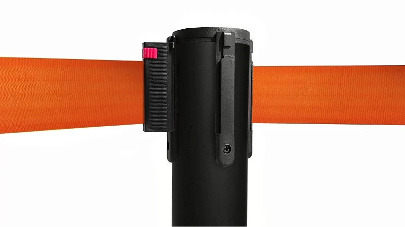 Colonnina Segnapercorso Tendinastro nero opaco 15 kg - arancio