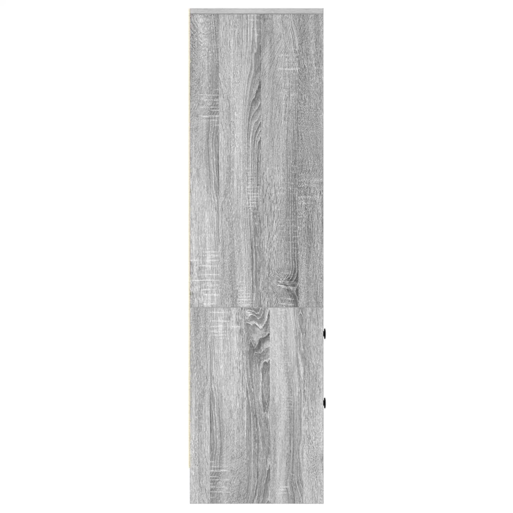 Credenza | Madia | Buffet da pranzo | Armadio da pranzo con cassetto Grigio Sonoma 45,5 x 34 x 127 cm