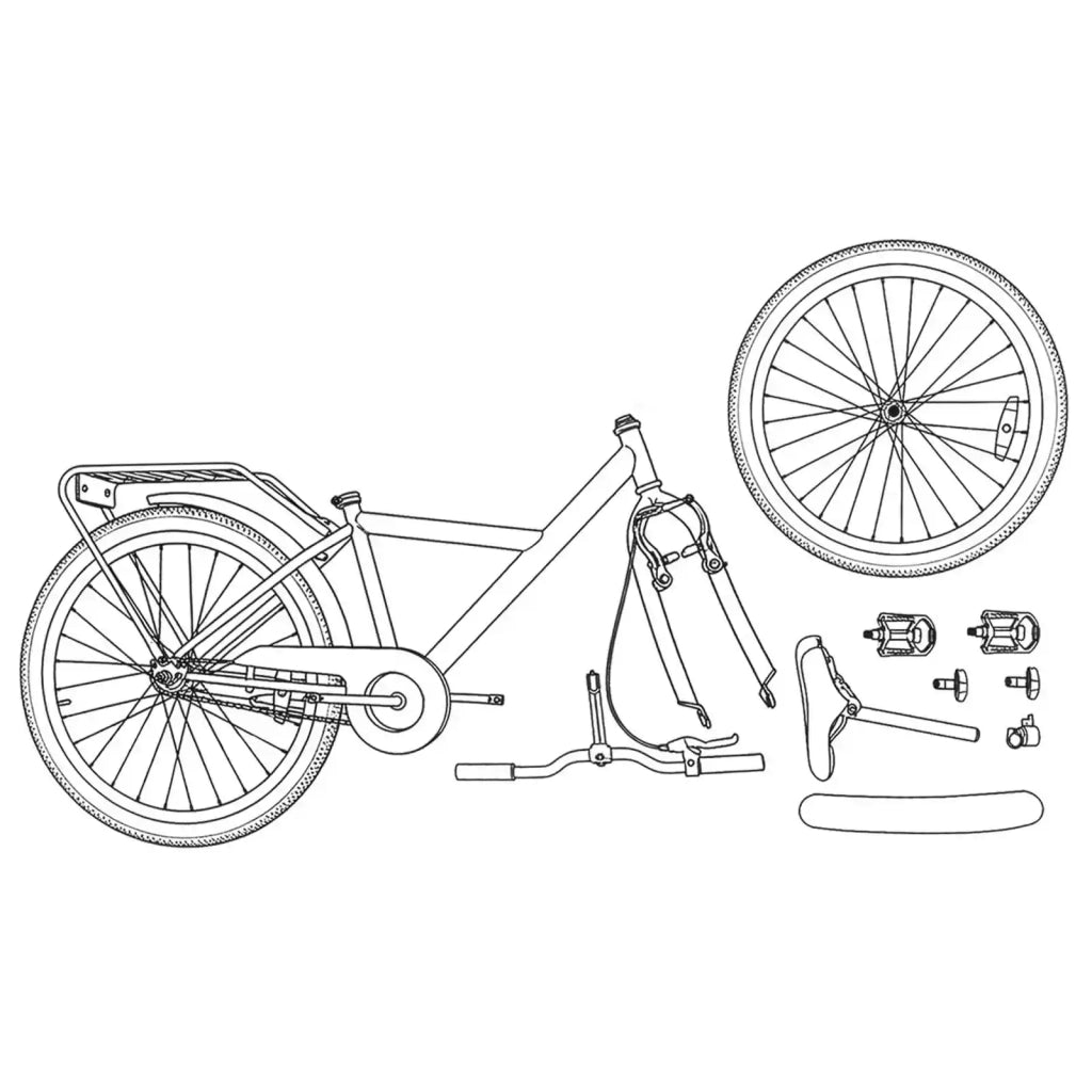 Bicicletta per Bambini 24 Pollici per 8-12 anni Nero 42009488