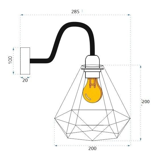Lampada Da Muro Lof Oro 392229