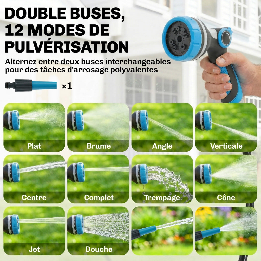 Avvolgitubo da Parete per Giardino ¨C Xylo ¨C 14+1,5m Blu Rotazione 180¡ã