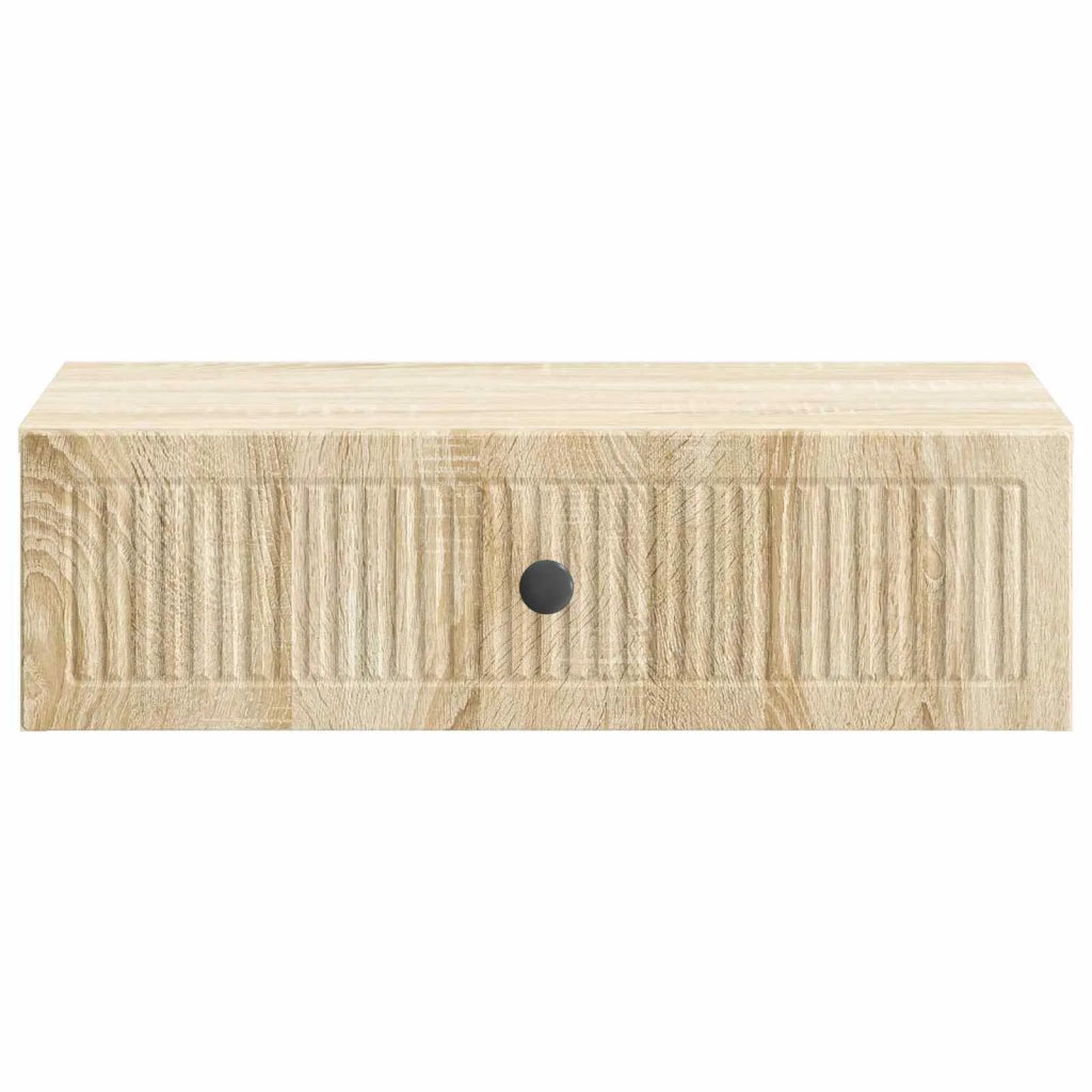 Tavolino da Parete Laterale | Tavolo laterale | Tavolino Rovere Sonoma 59 x 34,5 x 17 cm