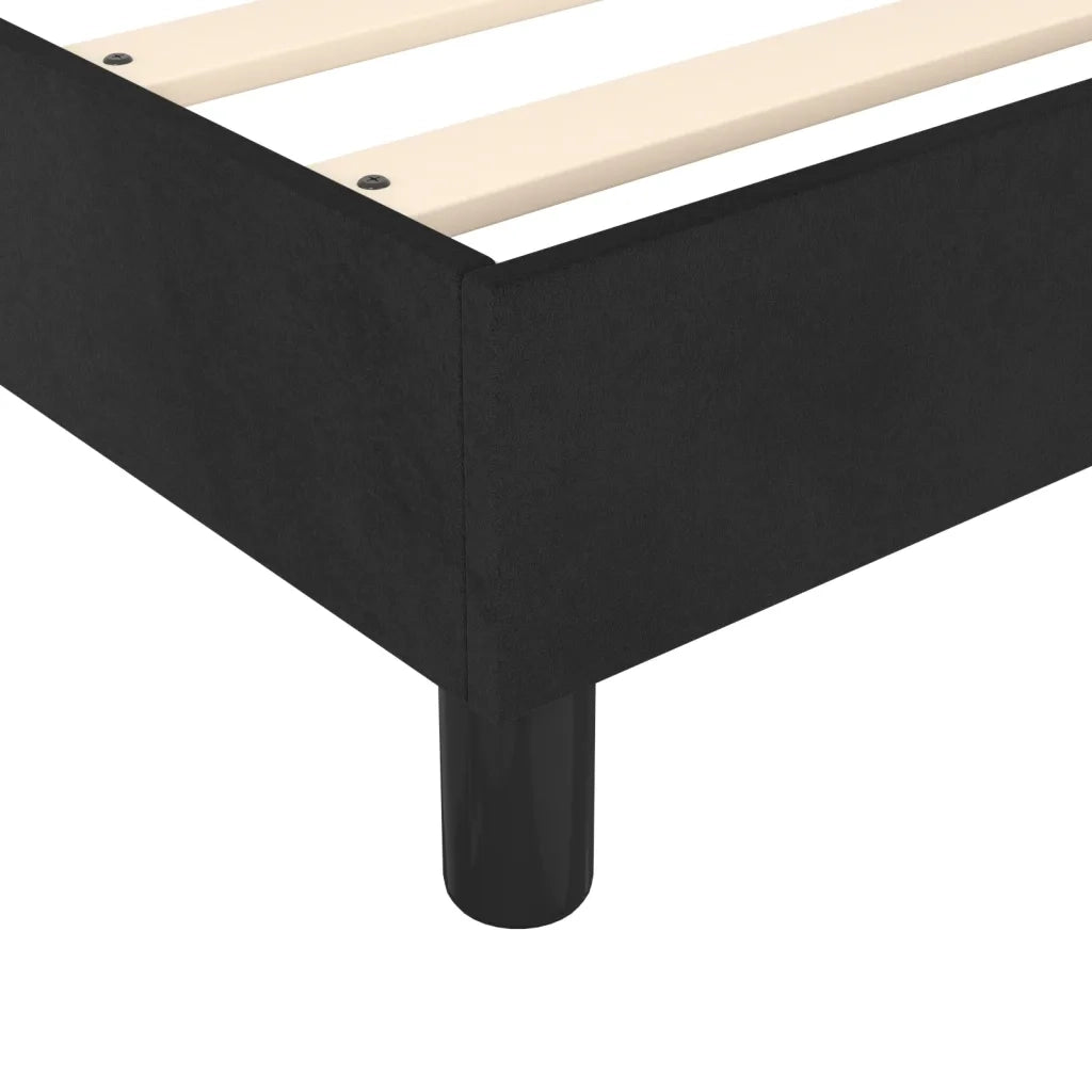 Struttura Letto a Rete a Molle Nero 180x200 cm in Velluto 3120786