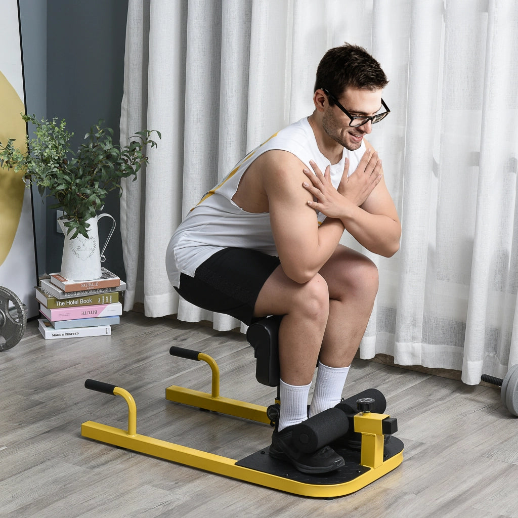 Panca Fitness Multifunzione ¨C Xylo ¨C Giallo Squat Addominali 3in1