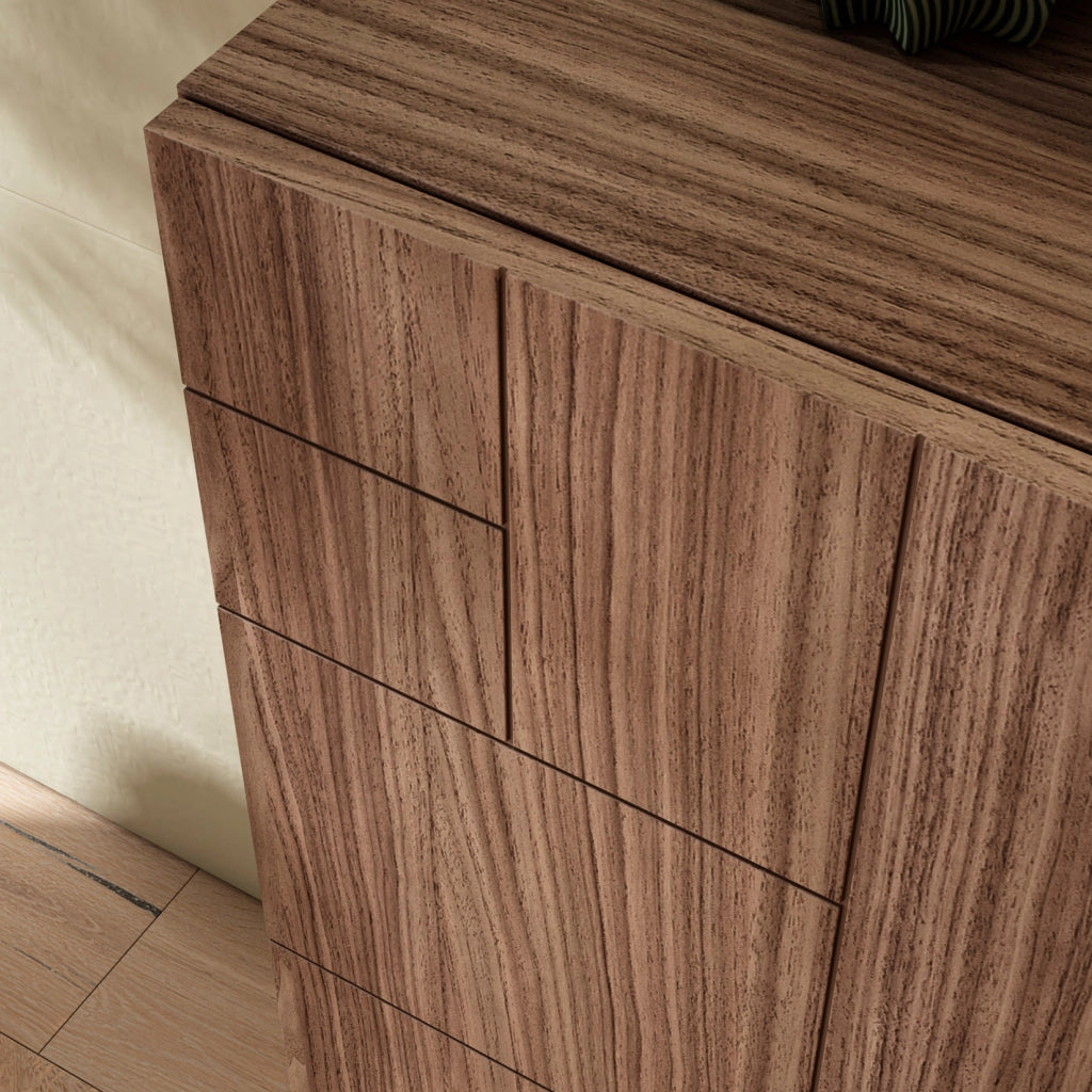 Scarpiera Herdasa effetto noce gambe nere 87x90x27