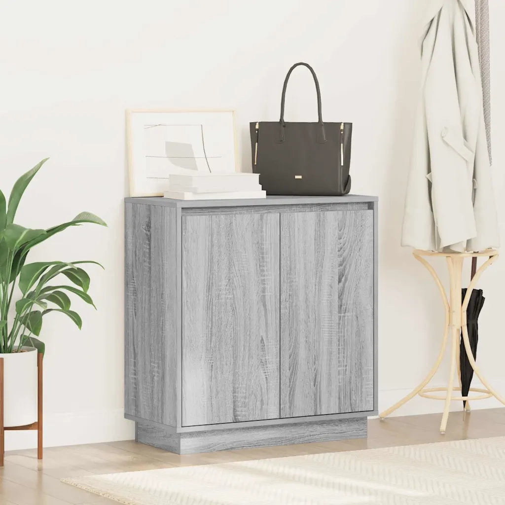 Credenza | Madia LED per Grigio Sonoma 71 x 34,5 x 75 cm
