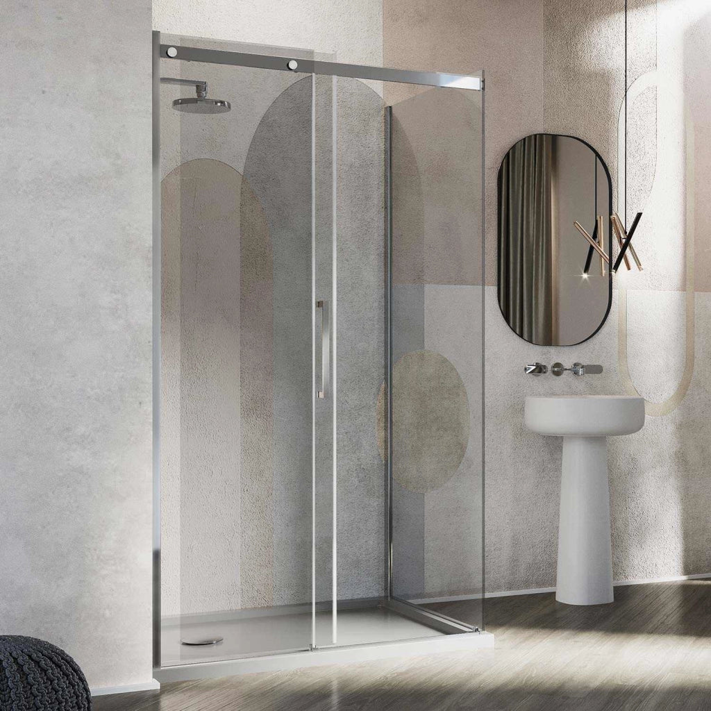 Box Doccia 70x110CM H200 Vetro Trasparente 8mm Versione Sinistra con EasyClean mod. Prime Duo 1 Anta