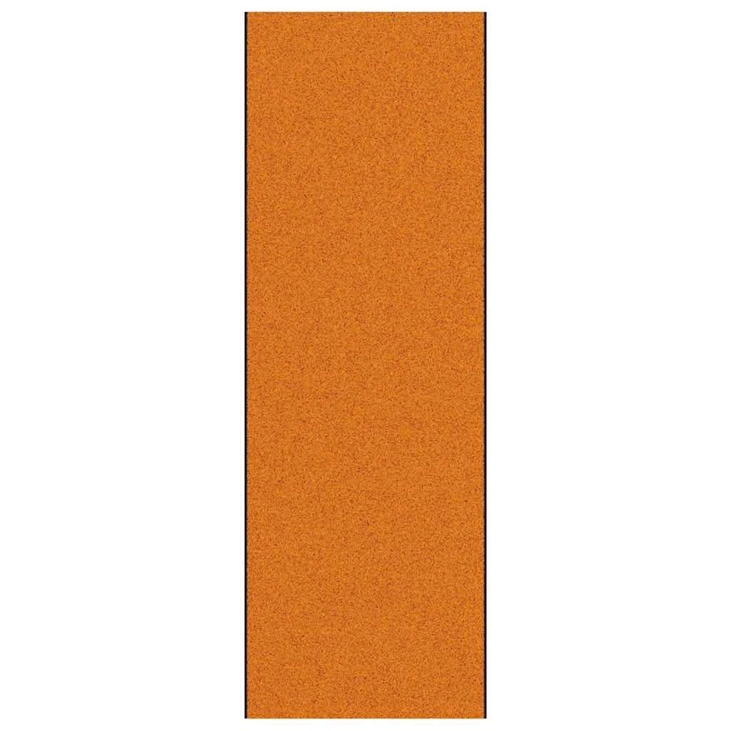Zerbino d'ingresso moderno rettangolare 120 x 350 cm resistente e antiscivolo in poliammide arancione 02_0057949