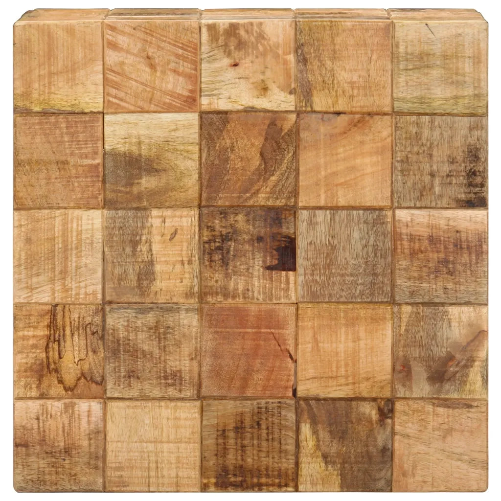 Tavolini da Salotto 2 pz a Blocchi Legno di Mango Grezzo 286435