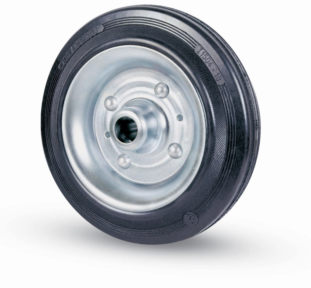RUOTA INDUSTRIALE D 200 MM GOMMA 112 C/CUSCINET- AVO- 1,0 pz