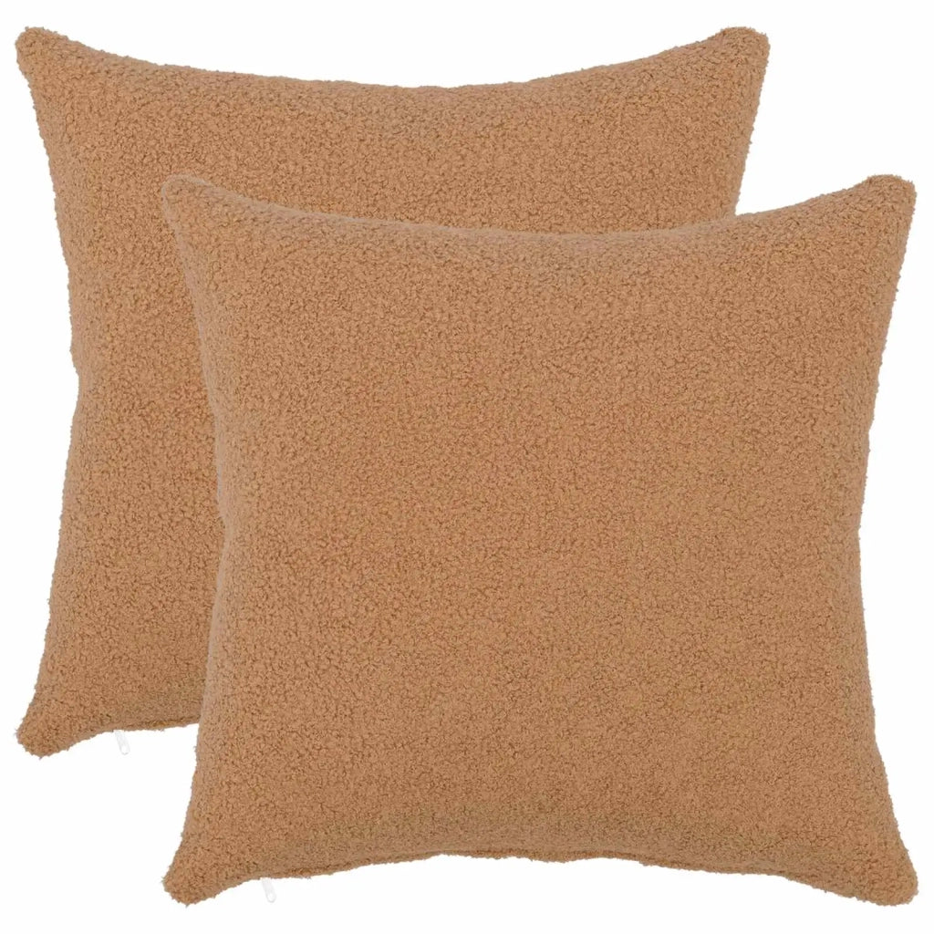 Federa 2 pcs HEERLEN Beige 40 x 40 cm Bouclé 908494