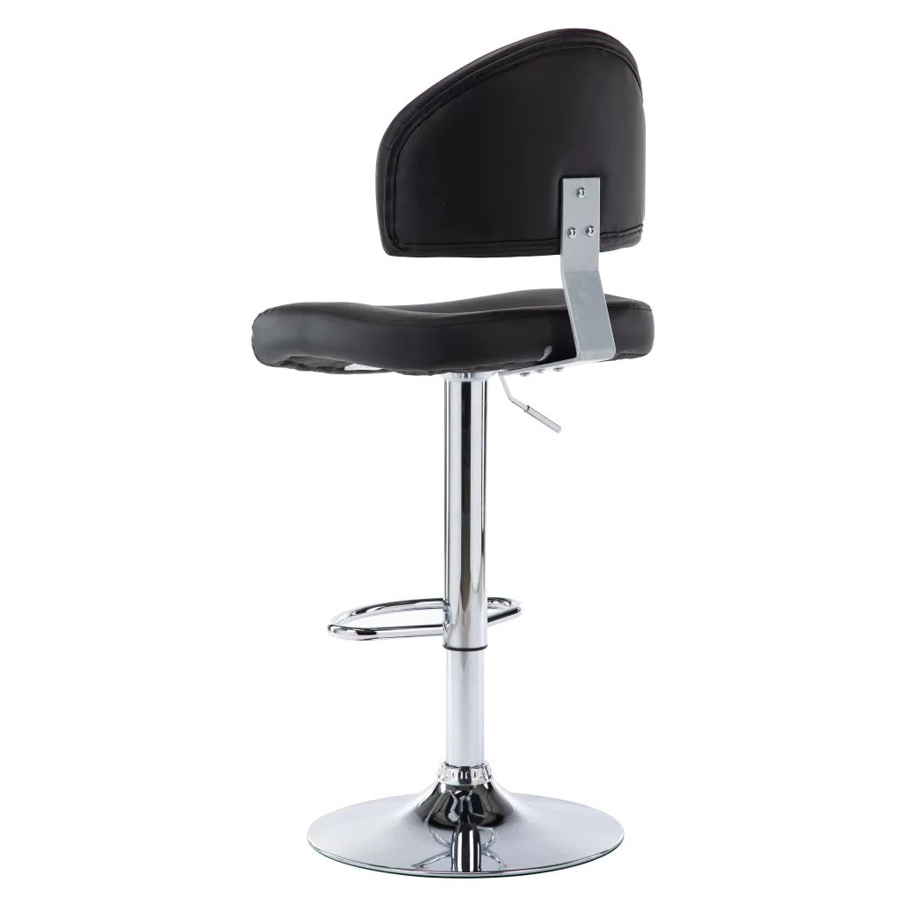 Sgabello da Bar Nero in Similpelle 249646