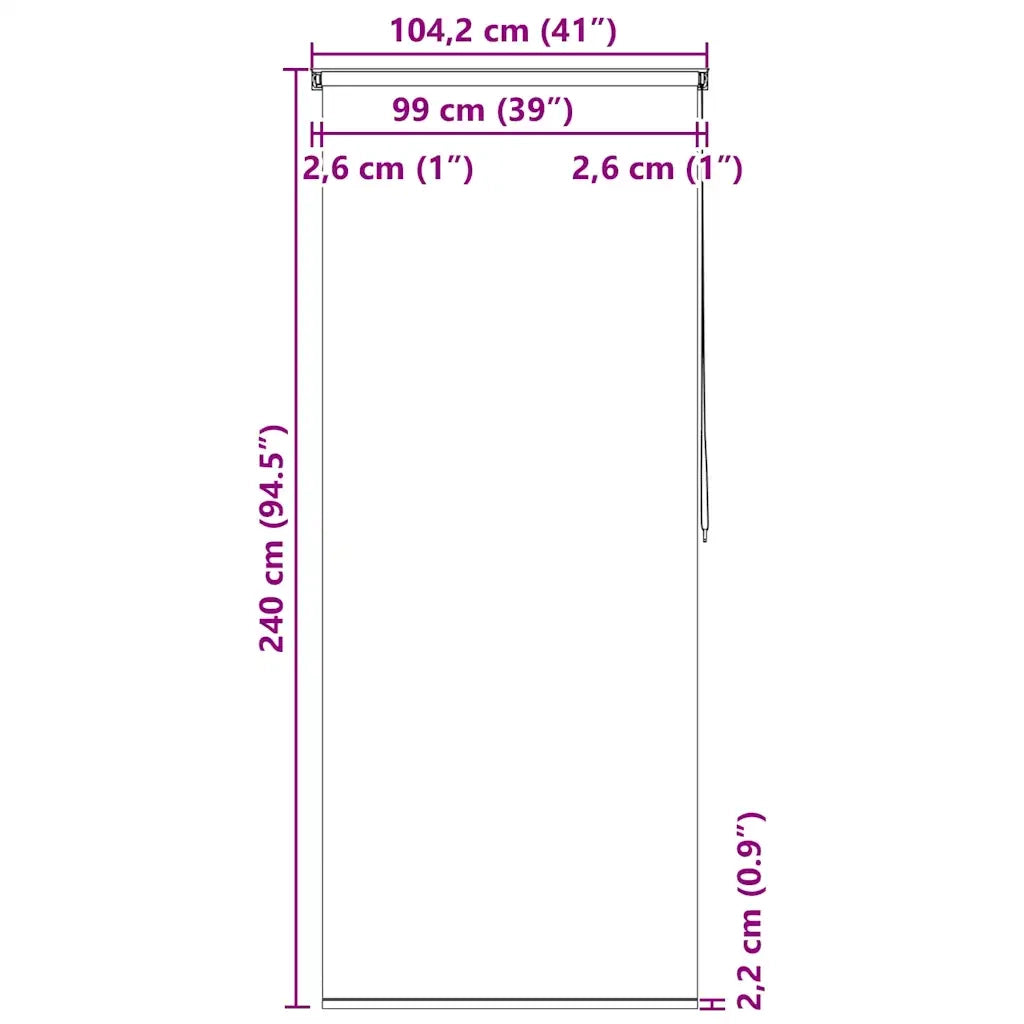 Tenda a rullo | Tenda avvolgibile per Doccia 100x240 cm Stella Marina