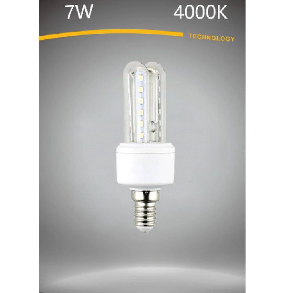 Trade Shop - Lampadina Led E14 7 W Bianco Caldo 3000k Freddo 6500k Naturale 4000k 2u-02t -