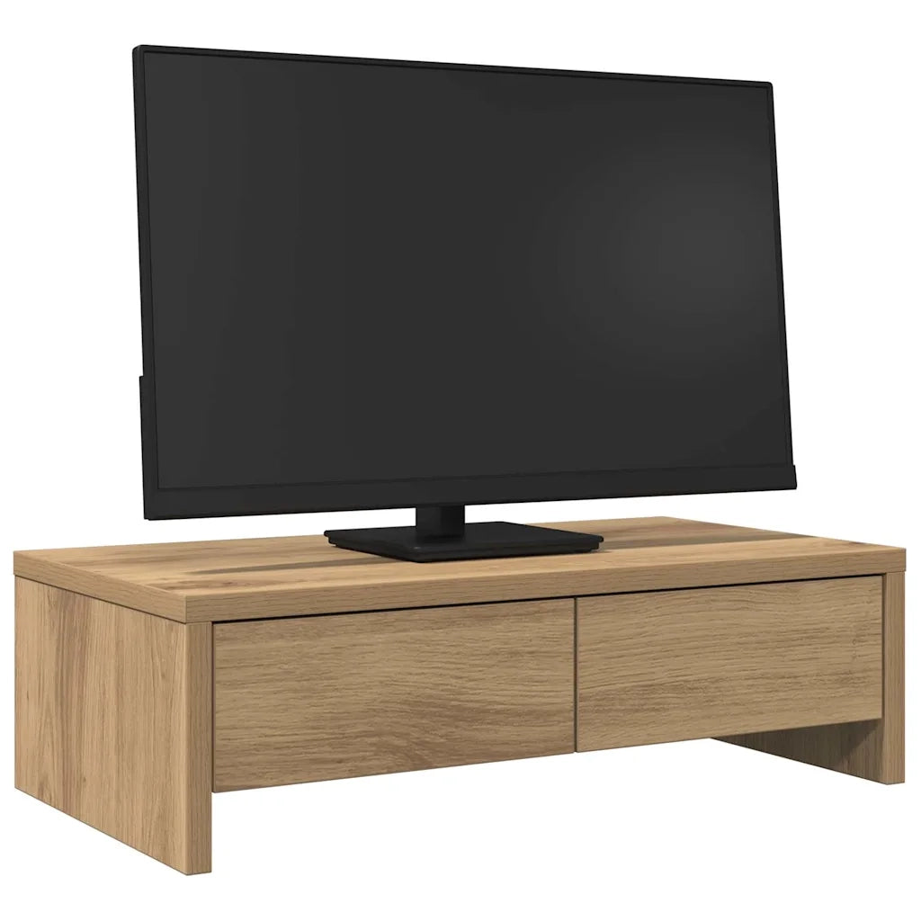 Supporto Monitor con Cassetti Rovere 50x27x15 cm in Truciolato CFW5120402