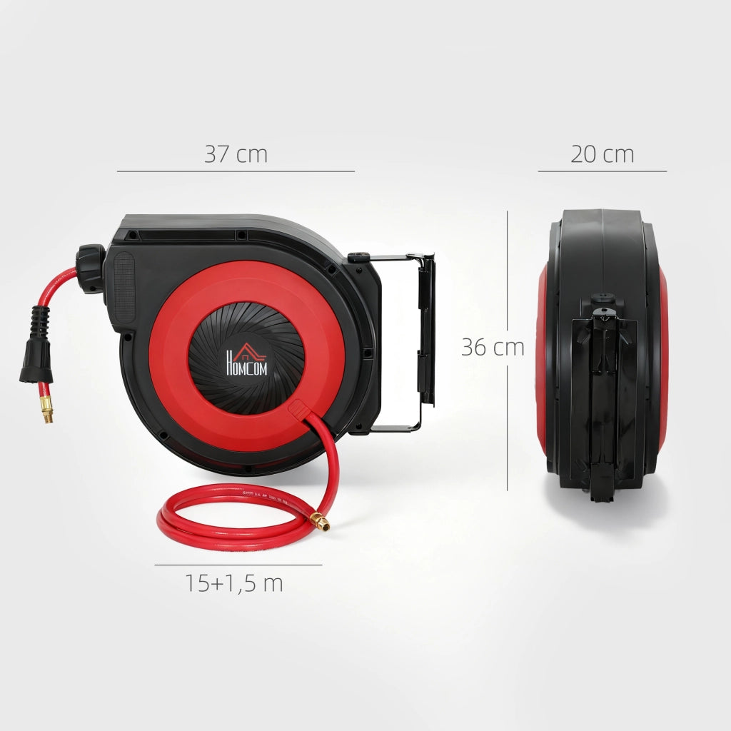 Avvolgitubo per Irrigazione ¨C Minimal ¨C 16,5 m, Rosso e Nero