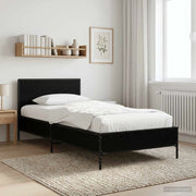 Struttura letto con testata Rovere Nero 80 x 200 cm 8009111