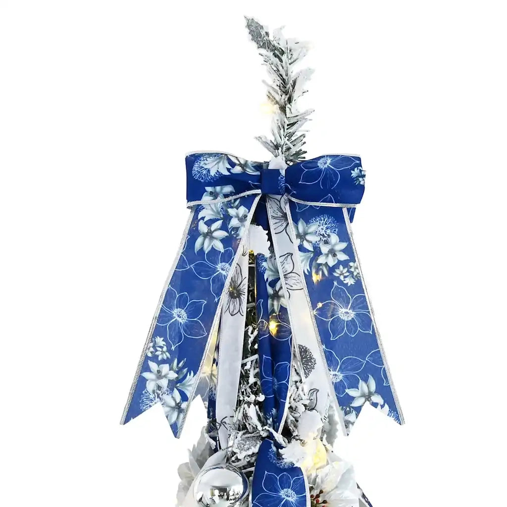 Albero di Natale | Decorazioni natalizie artificiale con 100 LED Bianco 150 cm PVC