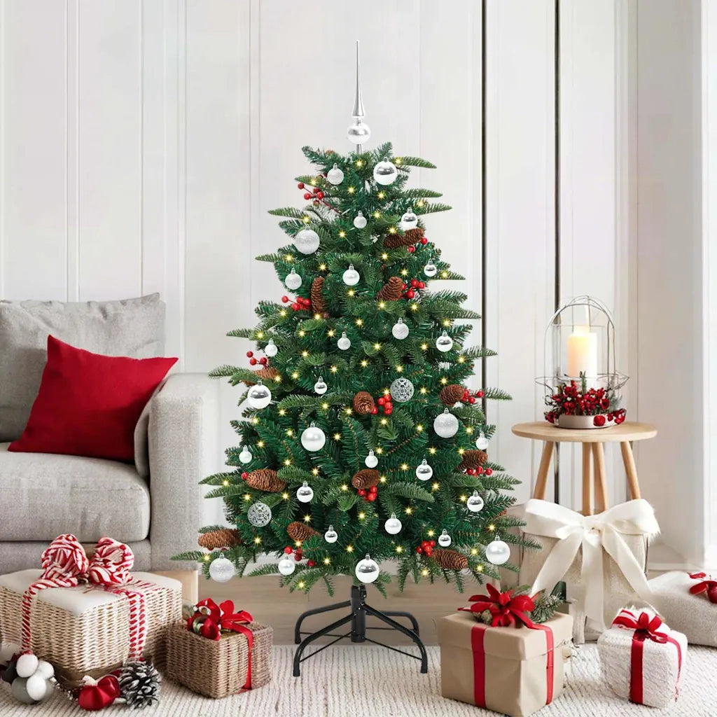 Albero di Natale artificiale con 150 LED Verde 150 cm 3395546