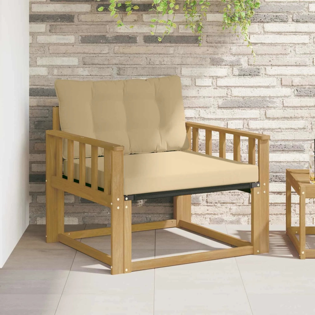 Set di divani da esterno Legno di Acacia Massello e Textilene 3439063